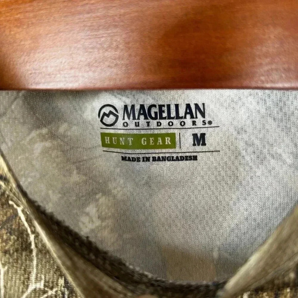 Magellan Size Medium RealTree Edge Camouflage Camo Shirt Outdoors Hunting Green - Picture 6 of 6